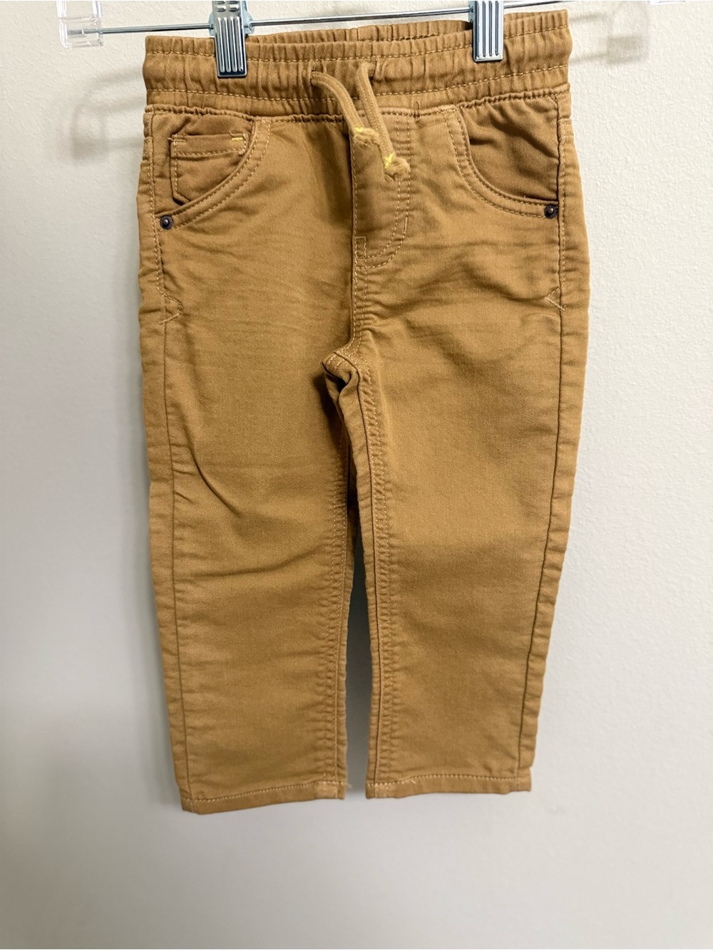 Cat & Jack Toddler 2T Tan Khaki Straight Leg Pants Stretch NWOT